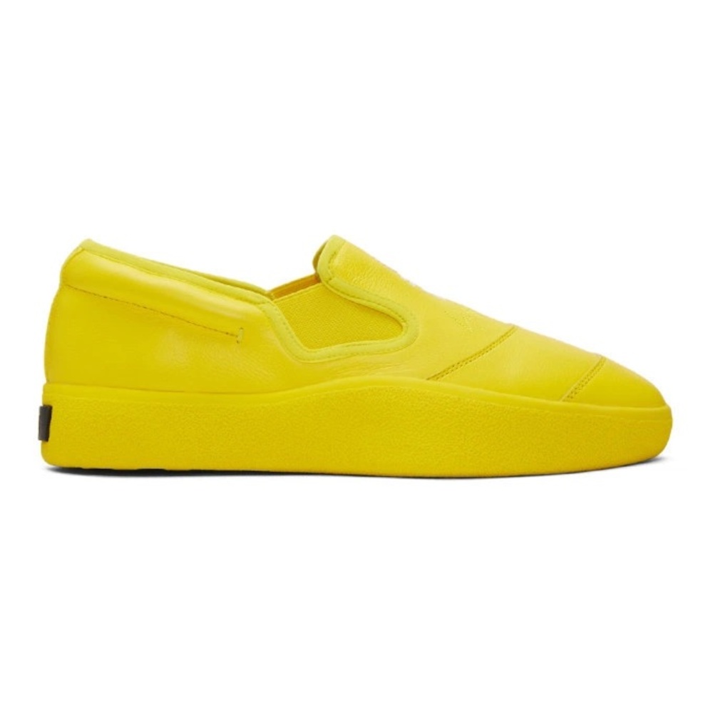 Adidas Y-3 Tangutsu Yellow Logo Canvas Slip On Sneakers Size 9.5 Rare